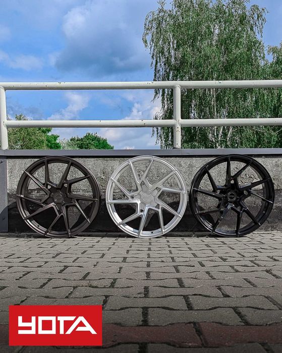 YOTA YP2 18 cali 5x112 8.5j Srebrne 5X120 5X108 BMW VW Seat Audi Merc