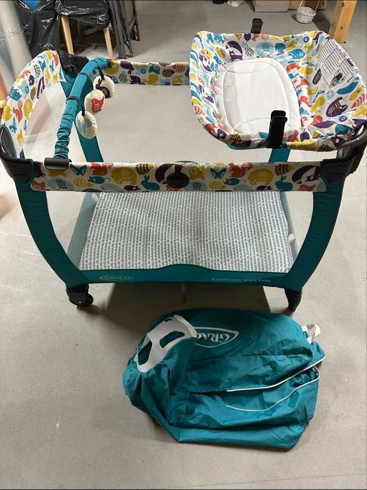 Graco Contour Electra łóżeczko turystyczne z przewijakiem, stan dobry