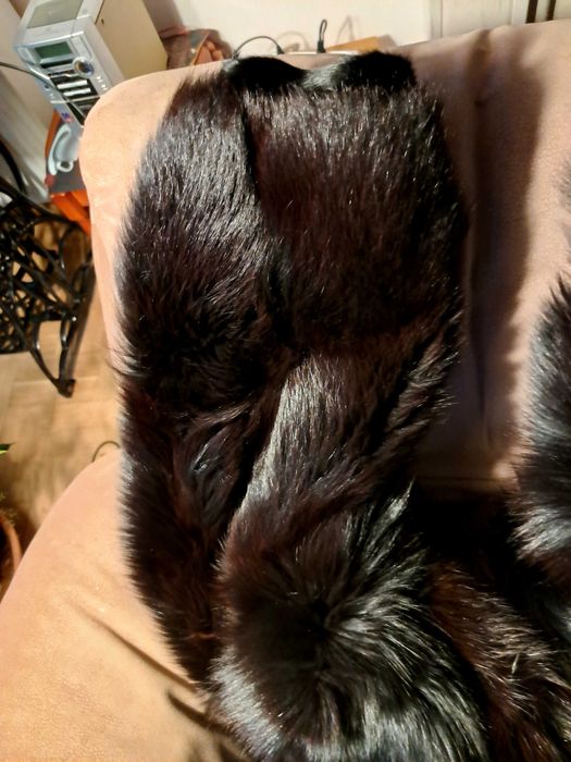 Damskie futro z naturalnego lisa