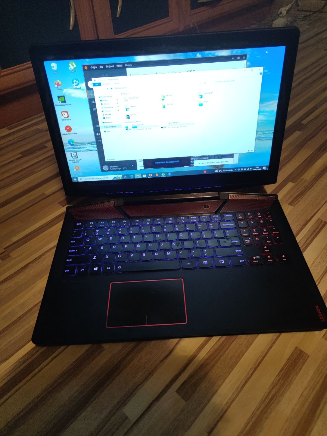 Laptop Gamingowy Lenovo Legion y720