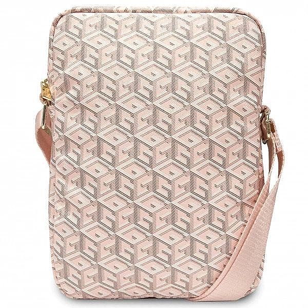 Torba Guess GCube Stripes na tablet 10" - różowa