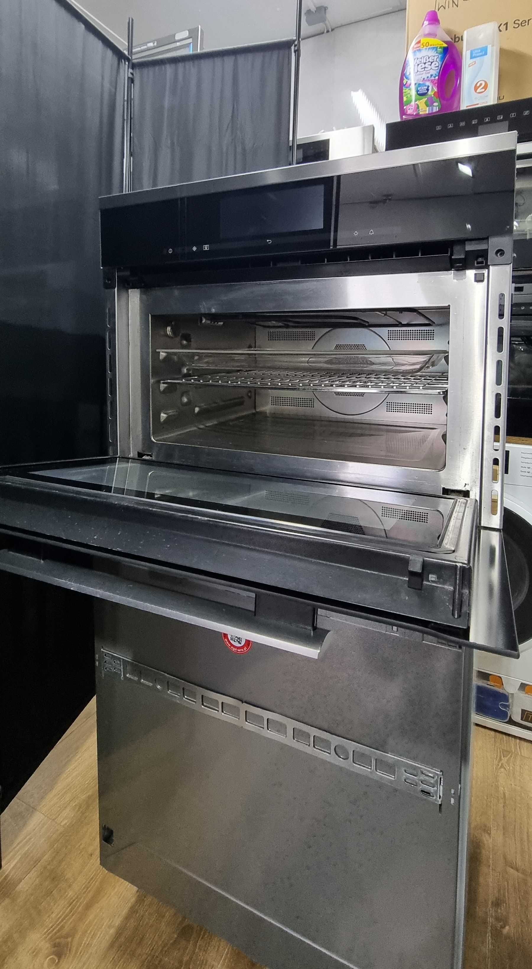 Piekarnik do zabudowy z funkcją mikrofali Miele H 6800 BM, LCD