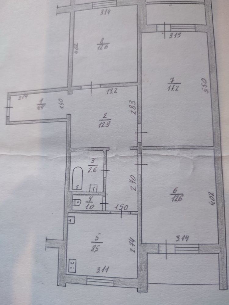 Продаж 3х кімнатної квартири на Малікова