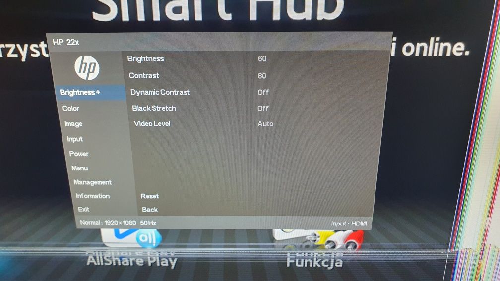 Monitor HP 22x 6ML40AA/AS 22cale Hdmi FullHD TN 144Hz 1ms Gamingowy