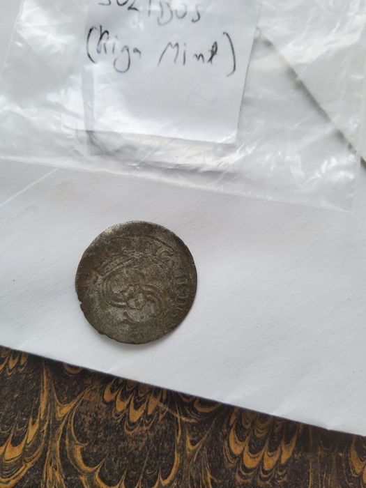 Srebrna moneta z 1605 roku Zygmunt III Waza