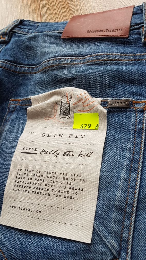 Tigha jeans Billy męskie spodnie jeansy dżinsy slim fit W31 W32 L