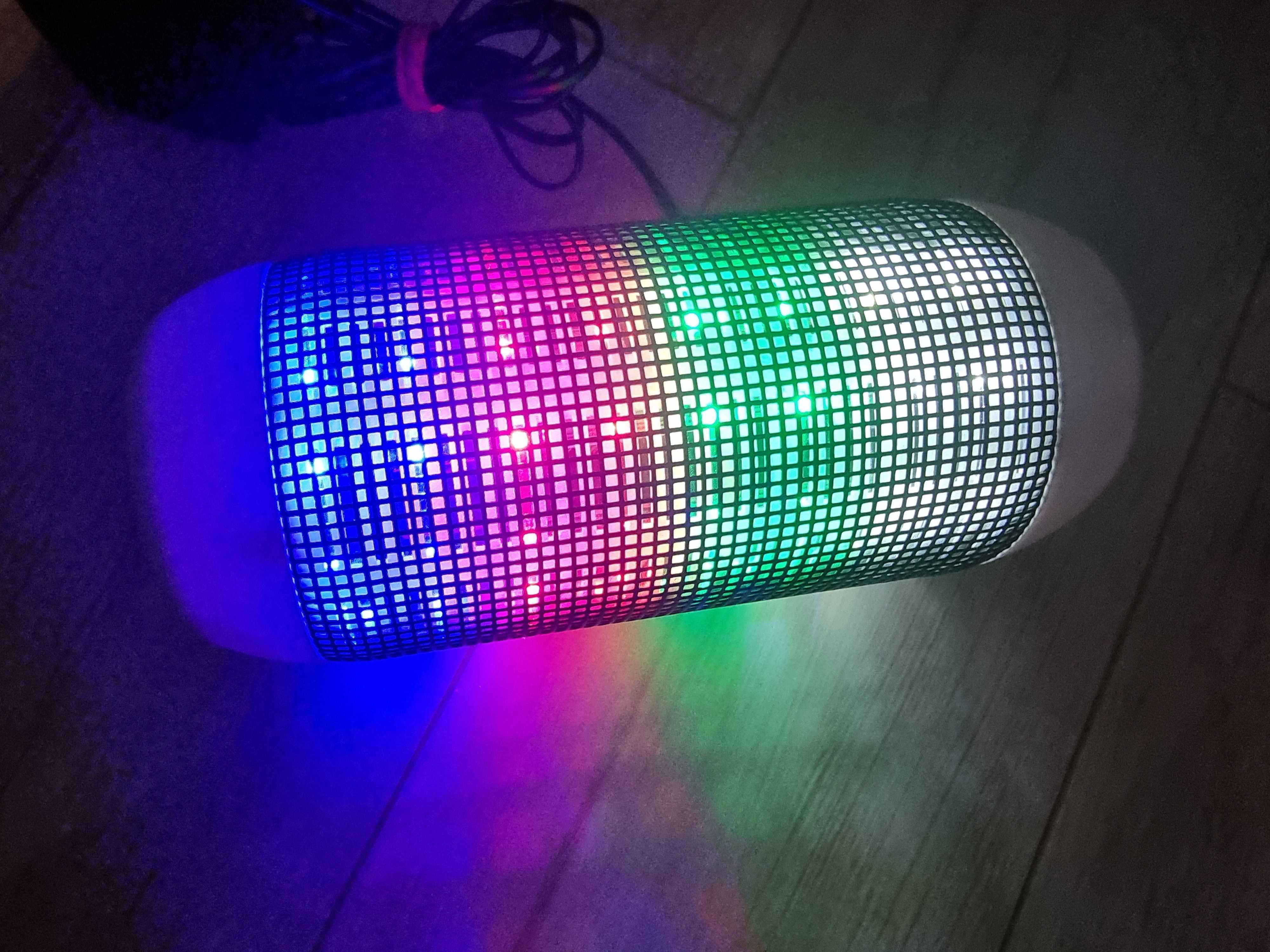 Głośnik bluetooth BEZPRZEWODOWY radio LED TF