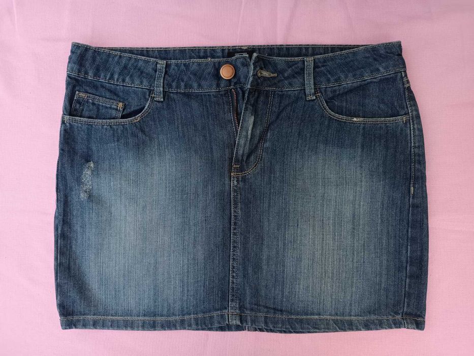 Юбка спідниця джинсова коротка в гарном стані Талія 92 бедра 104  UK40