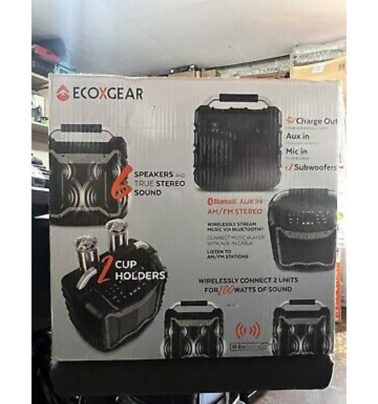 Колонка для віддиху водо пило захищена ECOXGEAR 100w