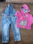 Bluza Convers 85/90+ spodnie jeansowe Next 86/92