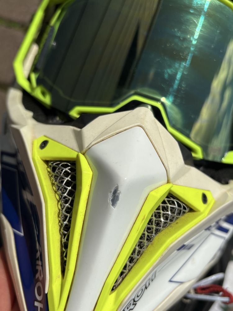 Kask Airoh Aviator 3 Rampage + gogle acurri armega 100%