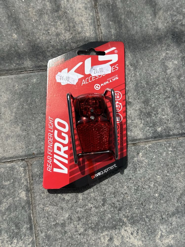 Kellys VIRGO lampka na tylni błotnik