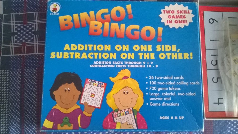 jogo, em ingles, bingo, usado