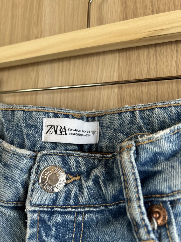 Spodnie dżinsy Zara r.40 mom fit