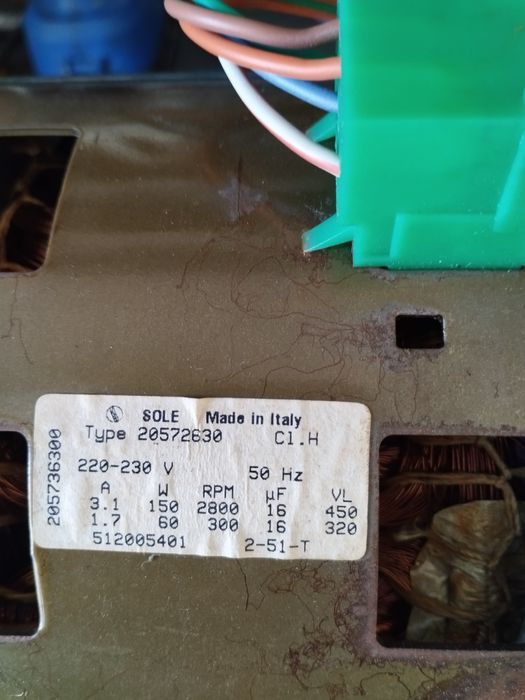 Motor máquina lavar roupa