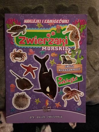 Zwierzaki morskie - Naklejki i łamigłówki.