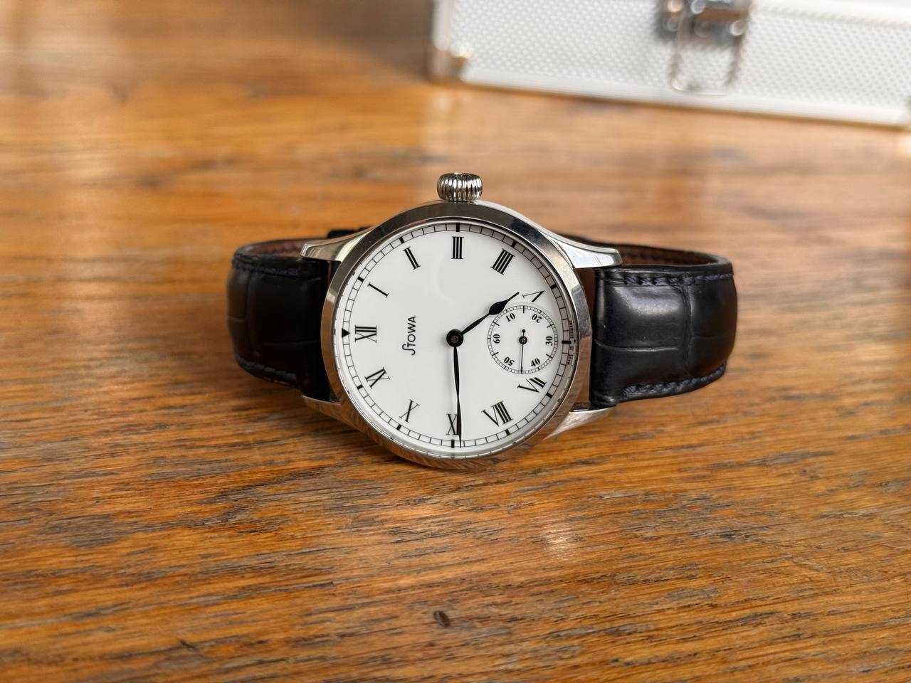 Продам часы STOWA Marine Original на аллигаторе ! OLD LOGO , Редкие !