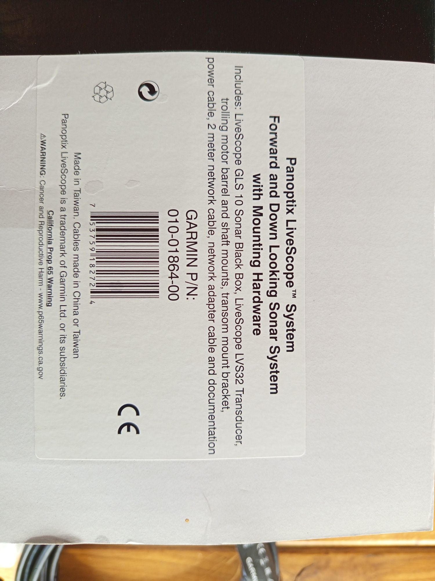 Garmin Przetwornik Panoptix Livescope LVS32 z uchwytem perspektywy