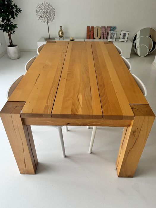 Mesa madeira maçiça mais 6 cadeiras