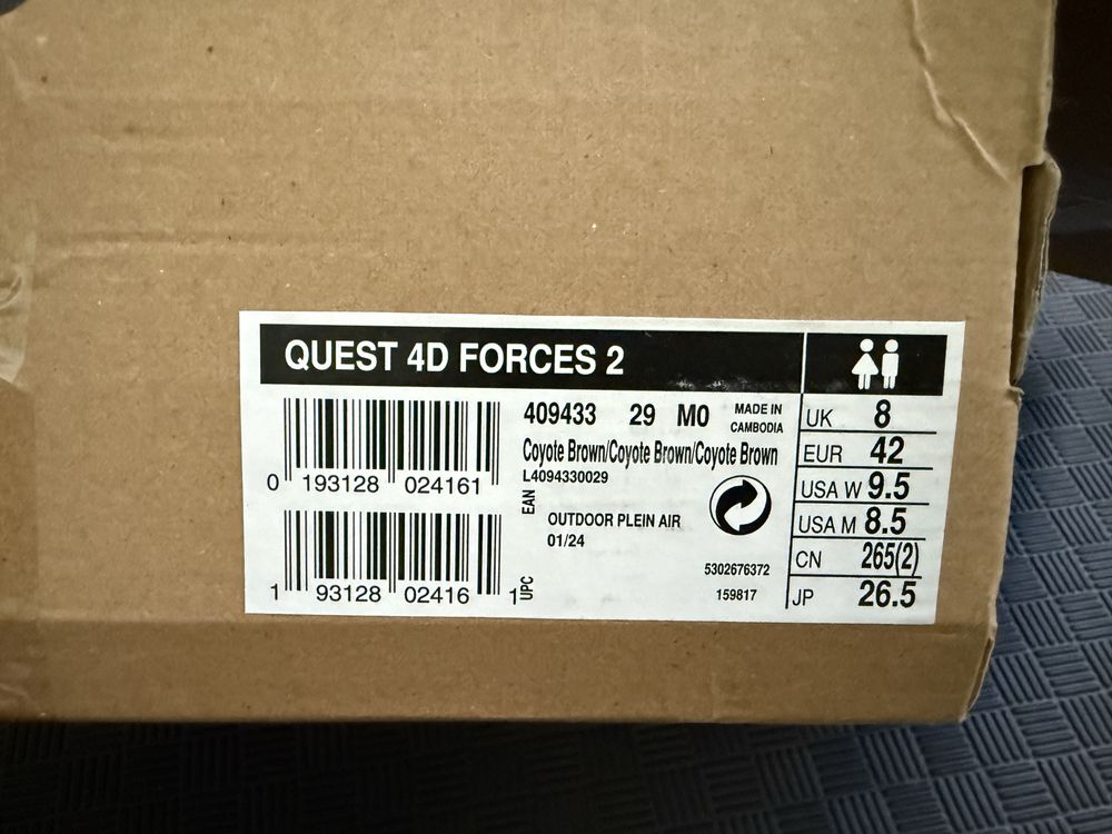 Нові берці, трекінгові черевики, SALOMON QUEST 4D FORCES 2