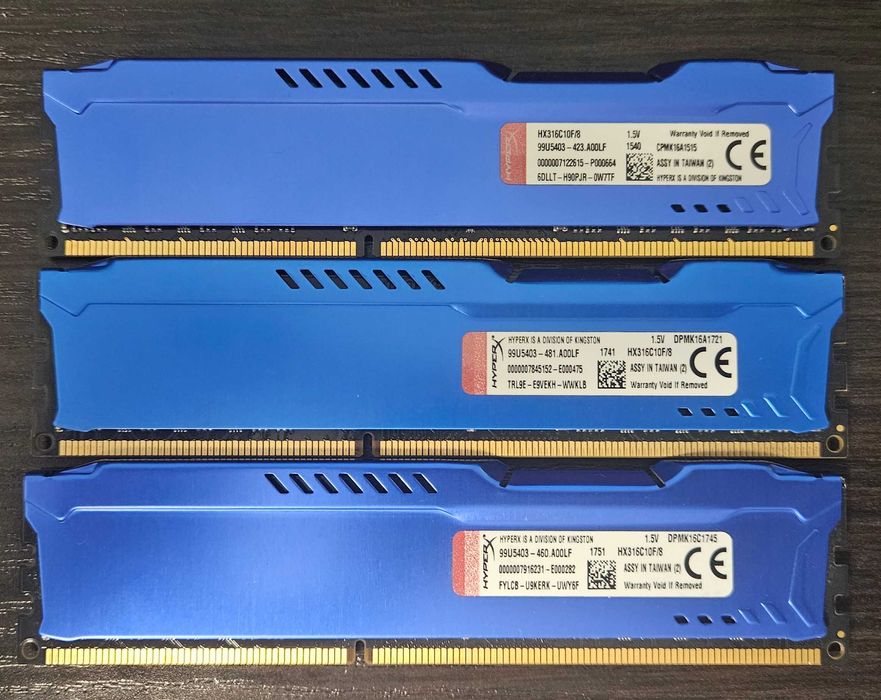 Pamięć DDR3 8GB Kingston HyperX DDR3-1600 HX316C10F/8