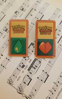 Odznaki Pokemon League, pin badge lata '90, Pokemon TCG