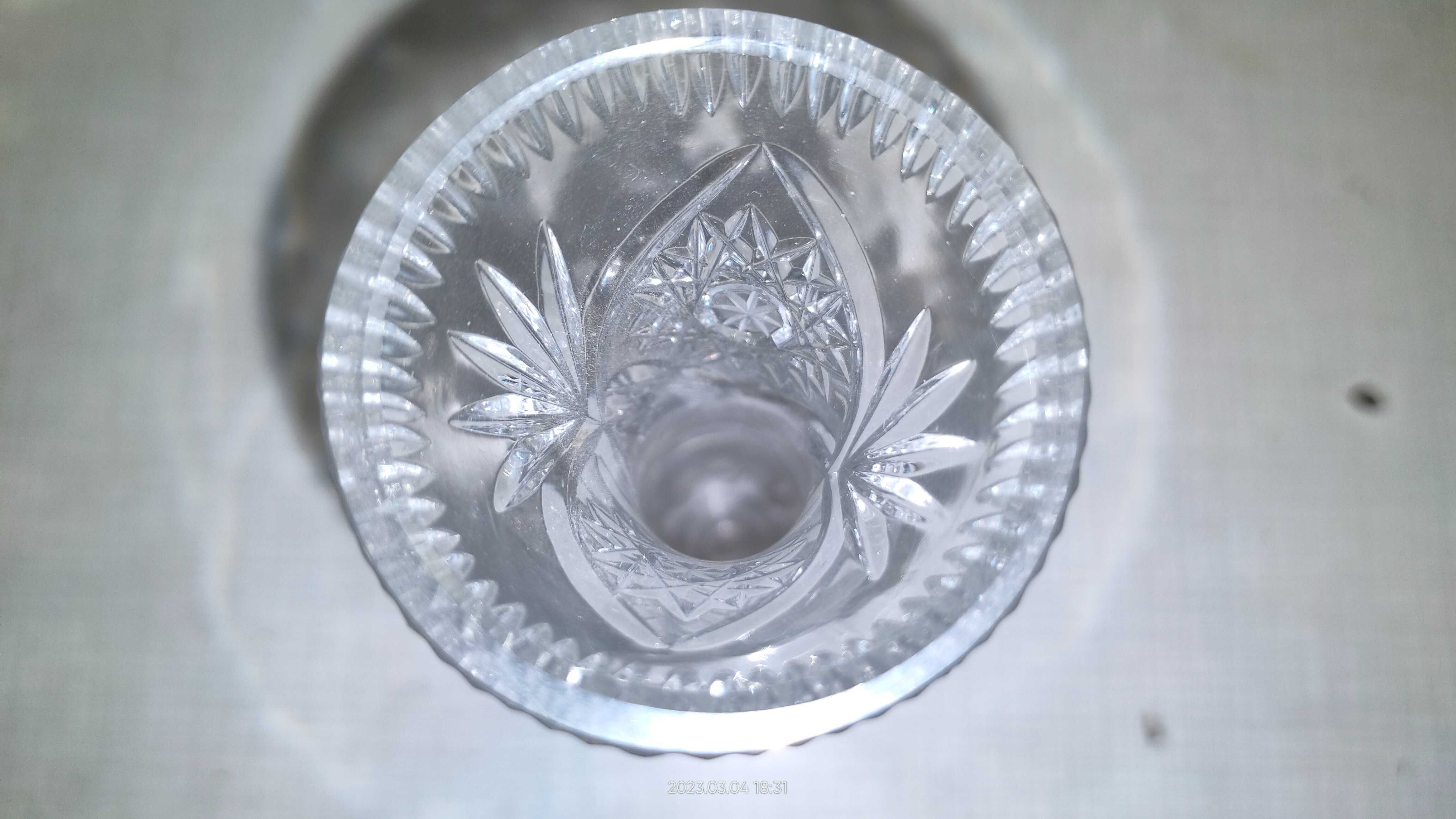 Kryształowy wazon retro stan bdb