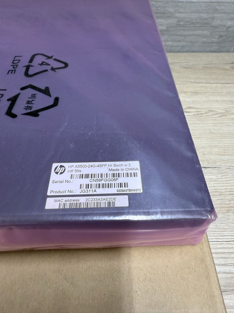 HP A5500-24G-4SFP HI Switch (JG311A) — Новий у заводській упаковці