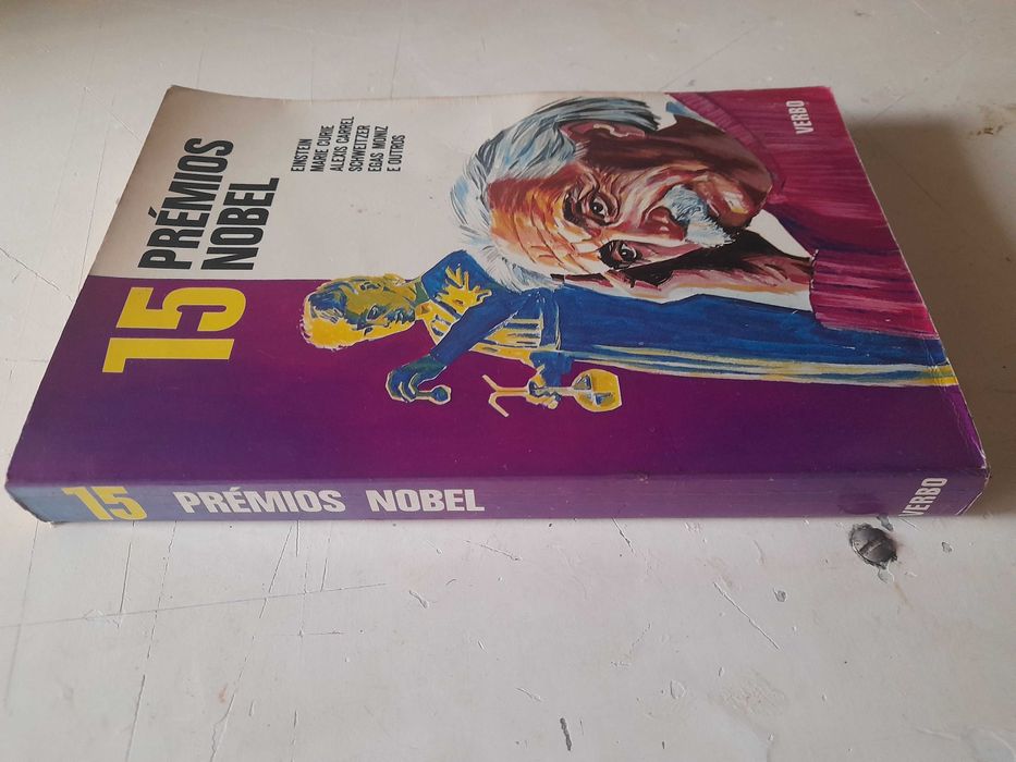 Livro " 15 Prémios Nobel " Antigo