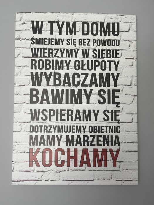 Obraz na plotnie 50x70 polecam