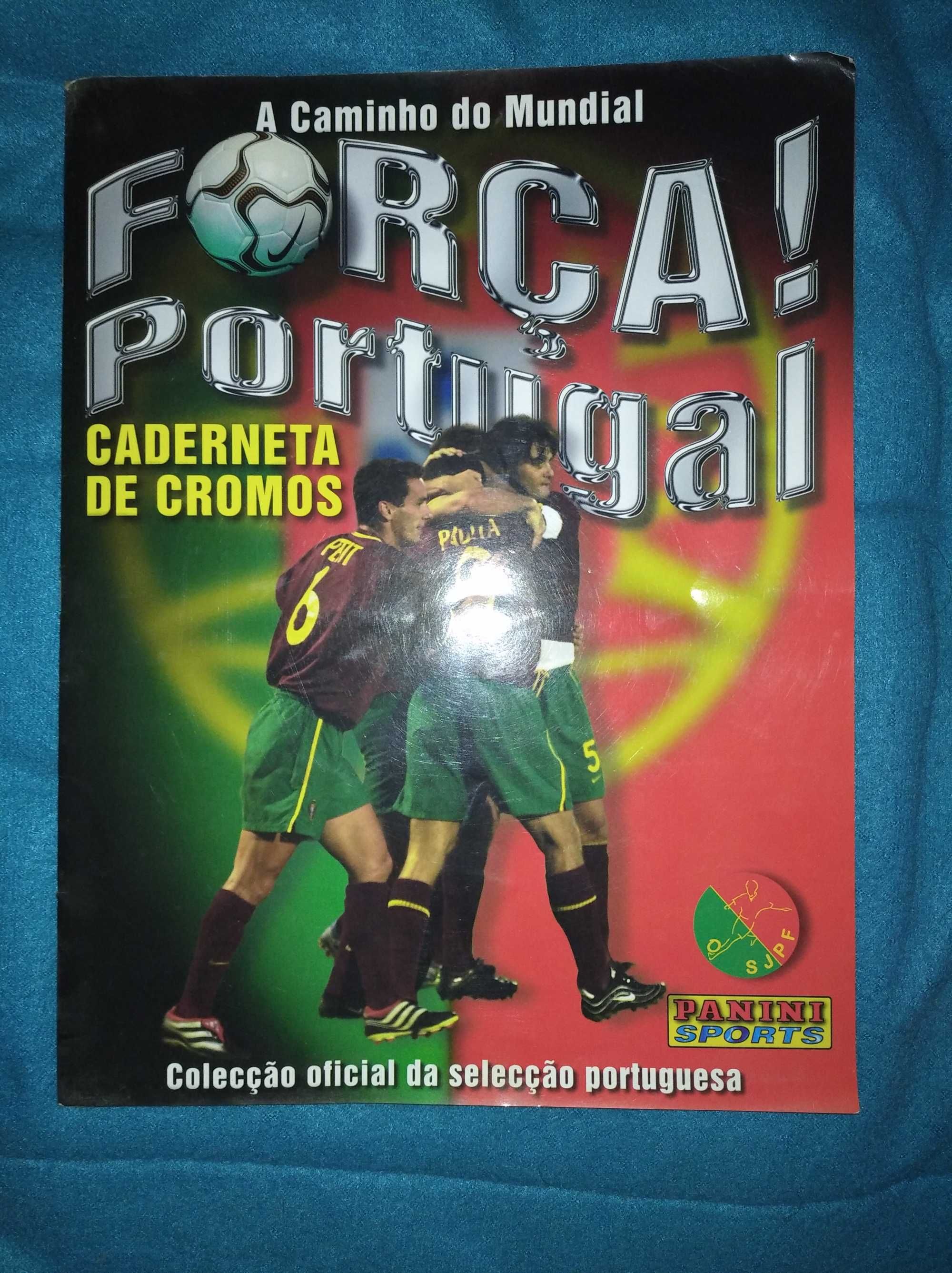 Força Portugal Caderneta Cromos Panini 2001/2002