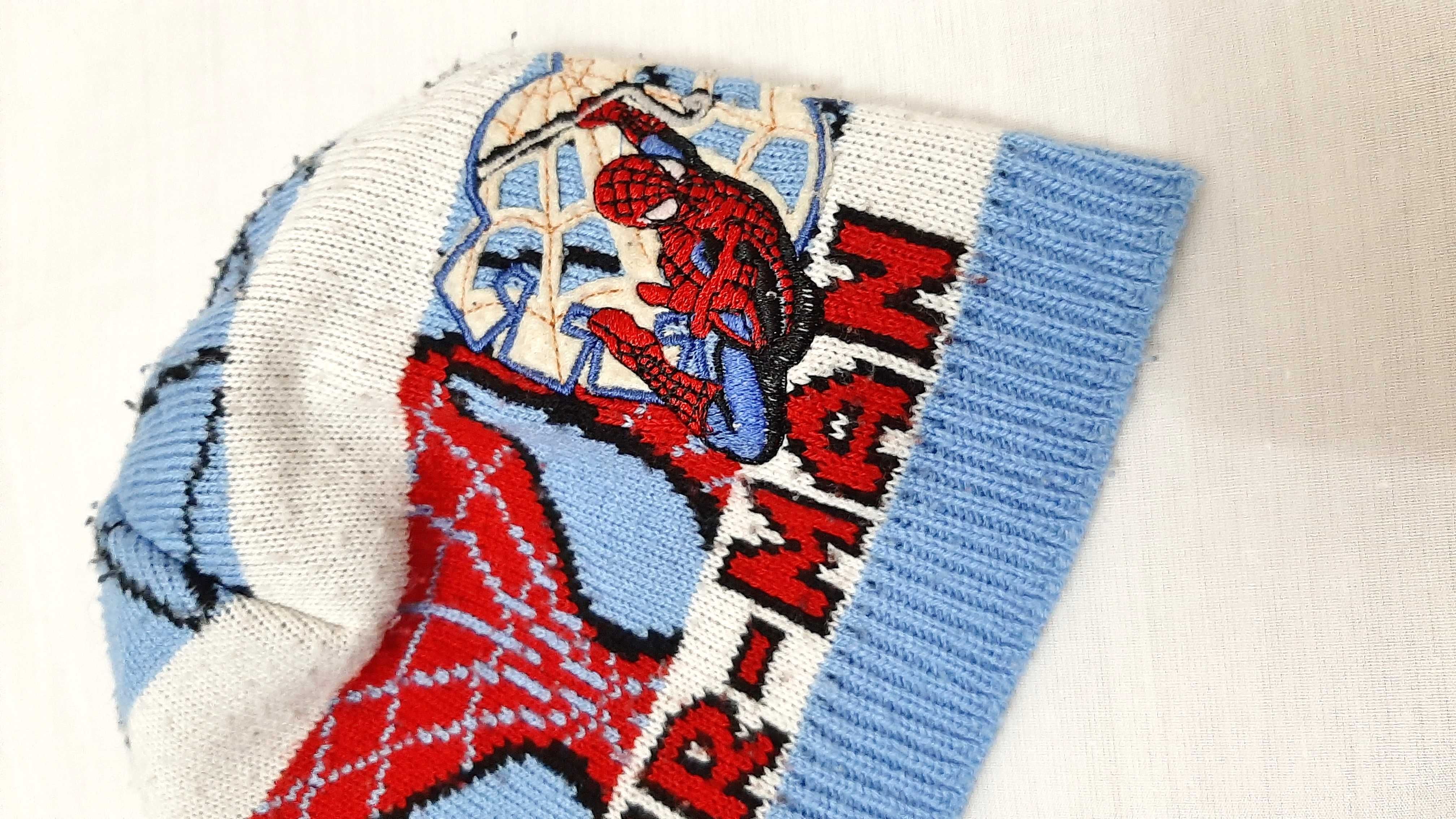 Kraft стильна шапочка блакитна на хлопчика 4-11р демісез Spider-man