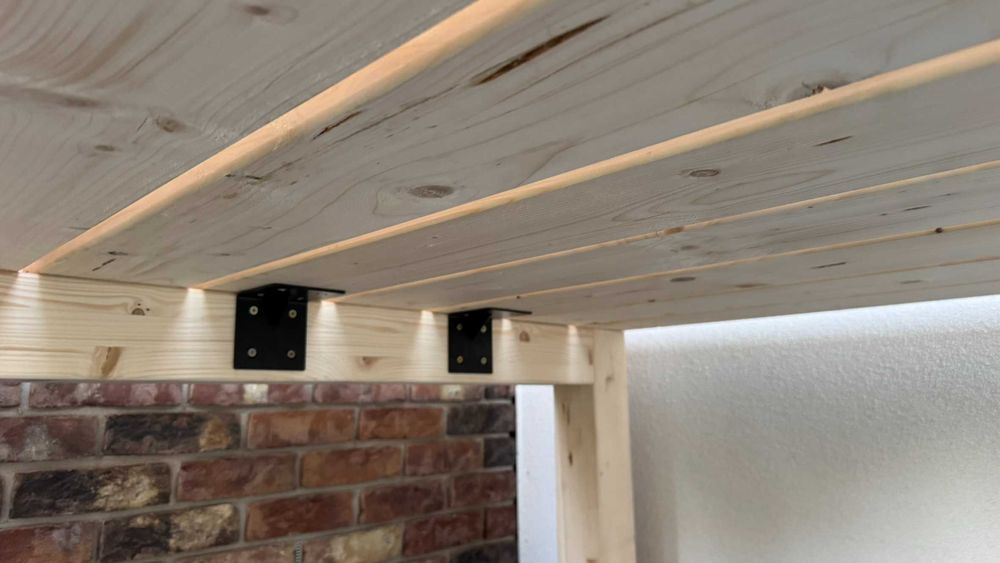 Stół ogrodowy lite drewno świerkowe surowy