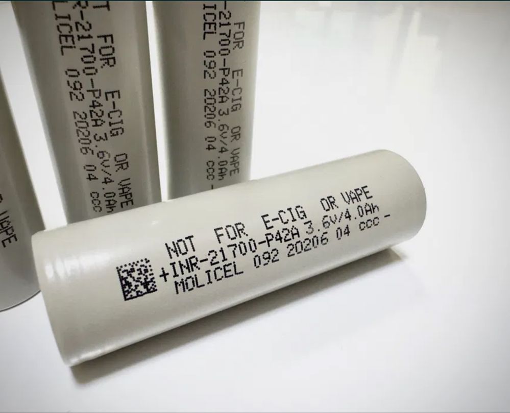 Li-ion акумулятор Molicel INR-21700-P42A 4200mAh 45A — для FPV, дронів