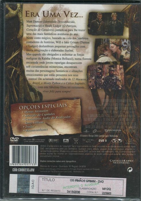 Os Irmãos Grimm - Novo/Selado