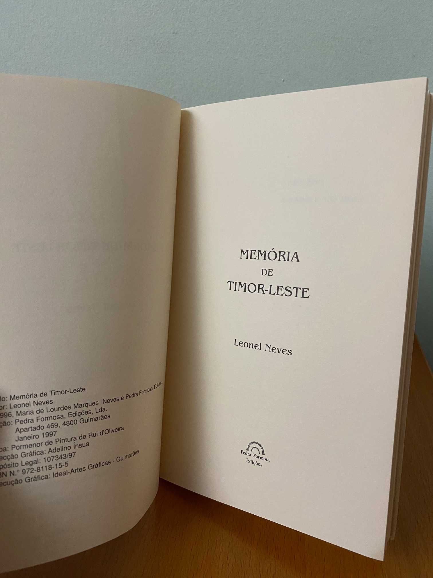 Memória de Timor-Leste - Leonel Neves