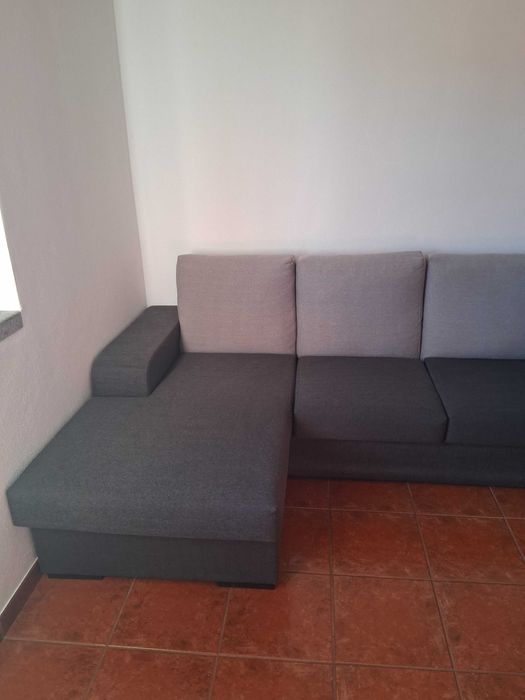 Sofá de 3 lugares com chaise longue