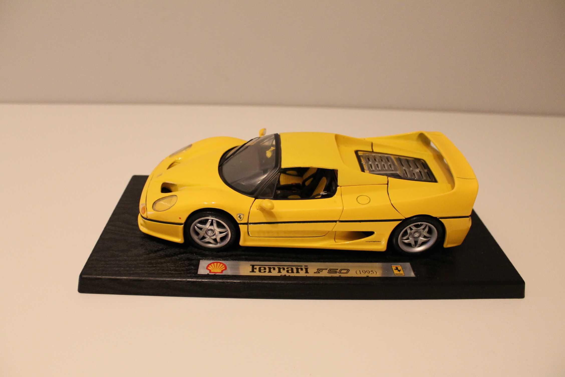 Ferrari F50 Yellow Maisto 1/18 na podstawce