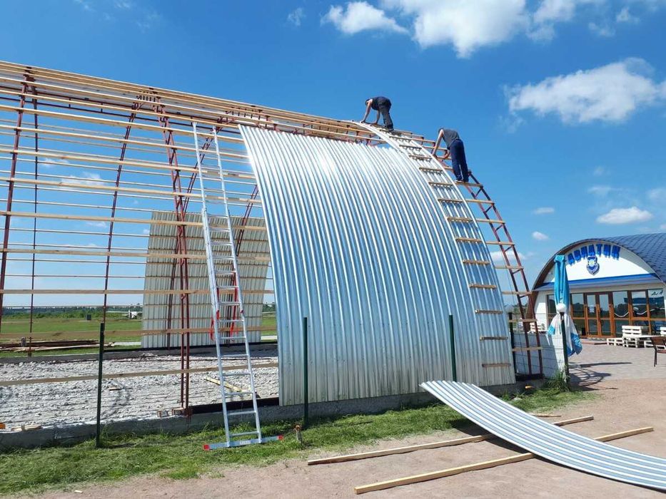 Каркасні арочні Ангари від 2100 грн. Виготовлення та монтаж по Україні