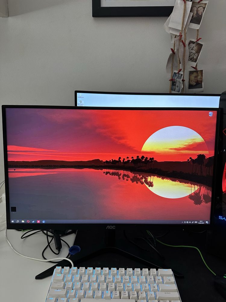 Monitor AOC 60Hz e Pc gamer