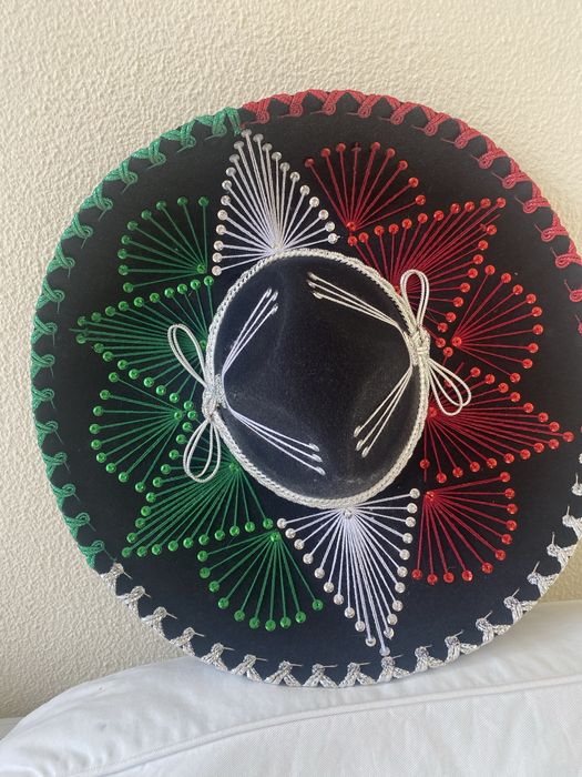 Chapéu tipico mexicano veio de uma viagem ao mexico 48 cm