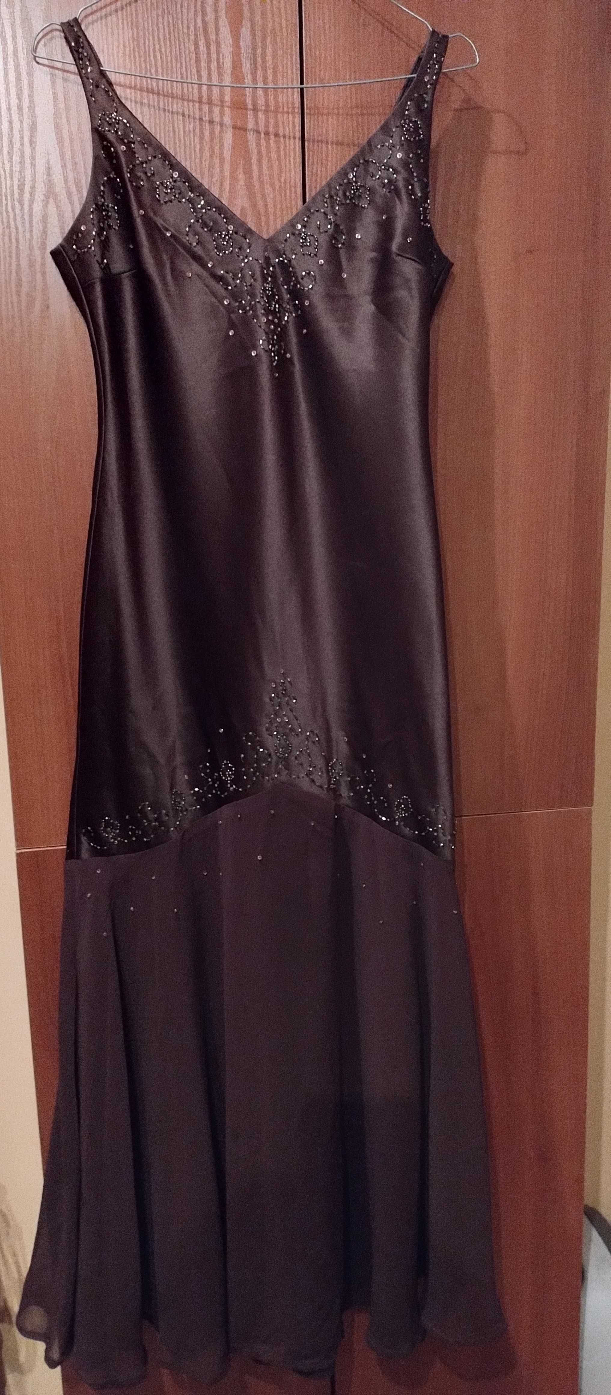 suknia długa elegancka, wieczorowa rozm.38