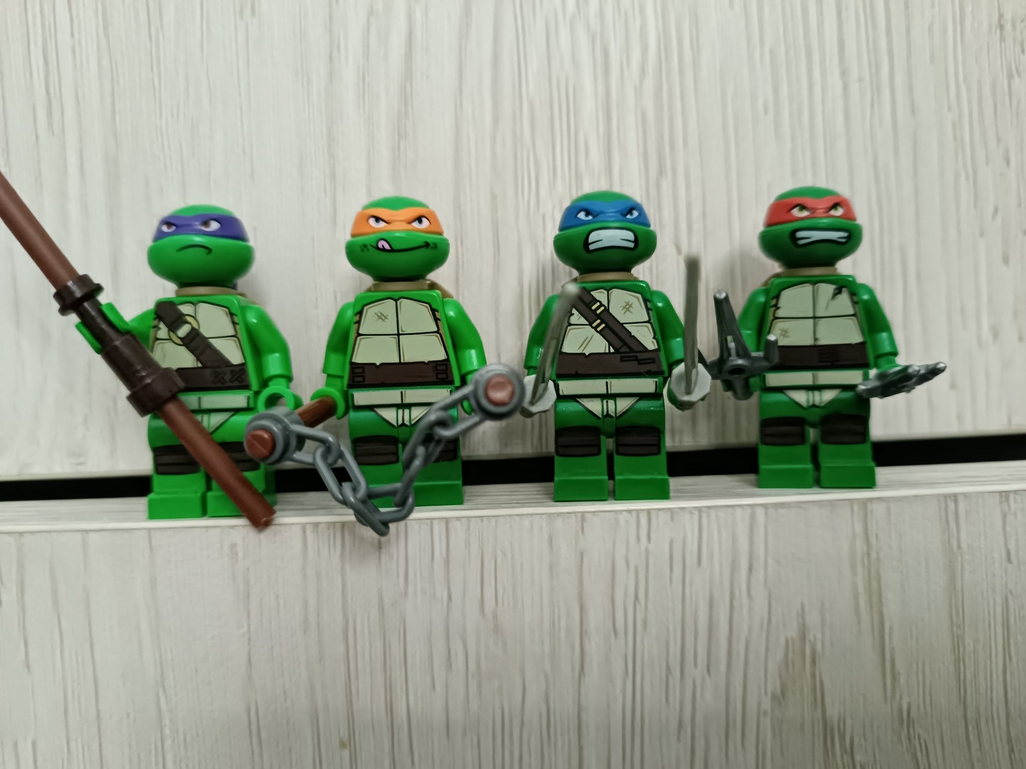 LEGO Wojownicze Żółwie Ninja tnt019 tnt008 tnt003 tnt002