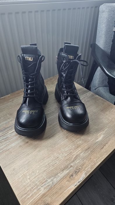 Buty botki w stylu miu miu 37