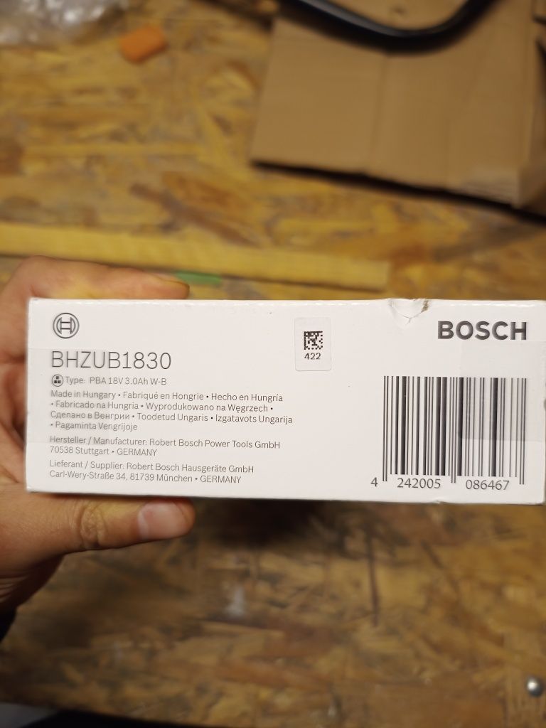 Akumulator bateria BOSCH BHZUB1830 ALL 18 V 3.0 Ah