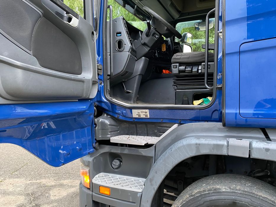 Scania R400 rama BDF pomoc drogowa firanka zamiana