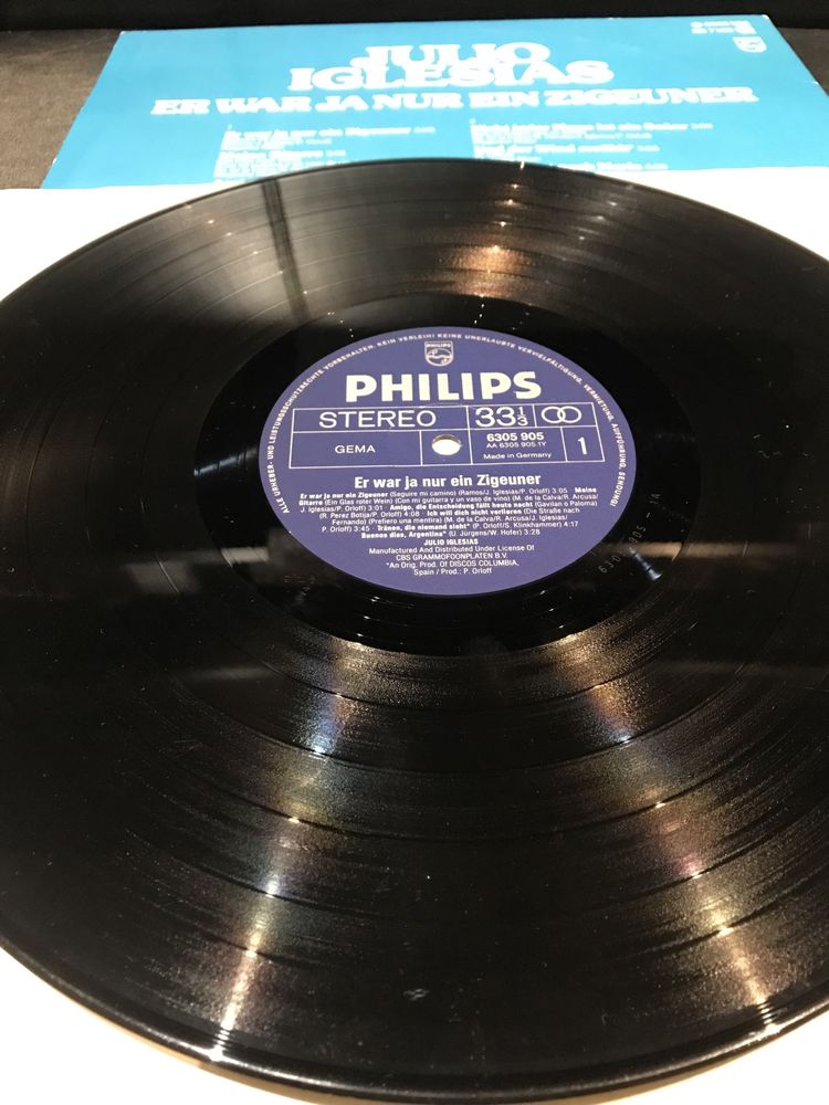Julio Iglesias 77-78r. West Germany Philips phonogram