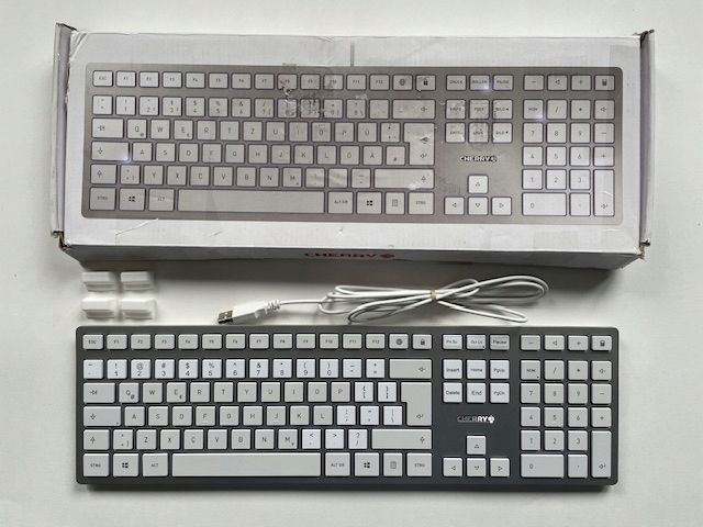 klawiatura cherry kc 6000 slim polskie naklejki opis