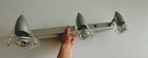 Lampa kinkiet/sufitowa. Srebrna