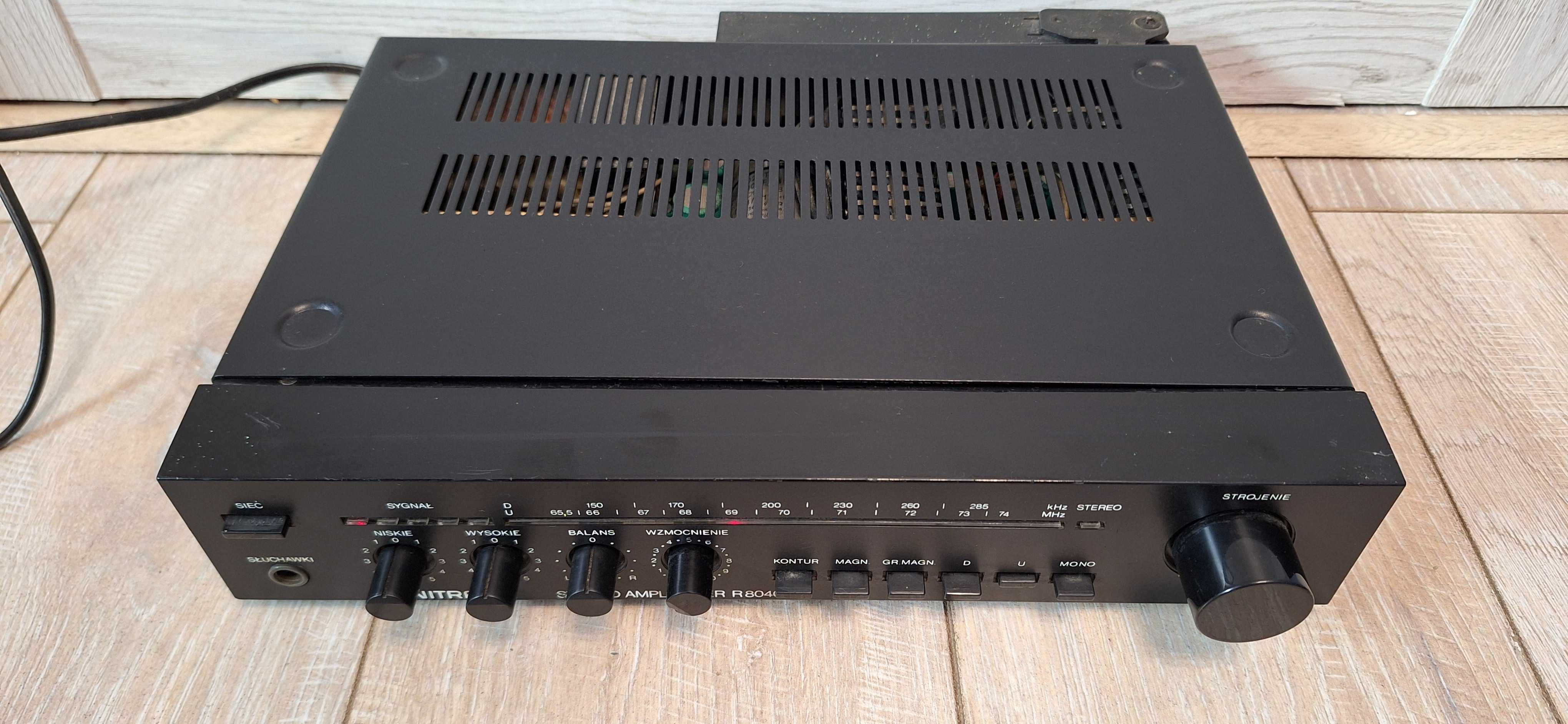 Amplituner Unitra R 8040 Czarny ! BDB STAN 100 % SPRAWNY! PRZESTROJONY